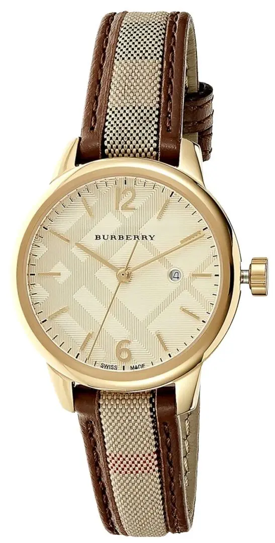 Ceas de mana Burberry Classic Round BU10114 (Brown/Gold) - 2