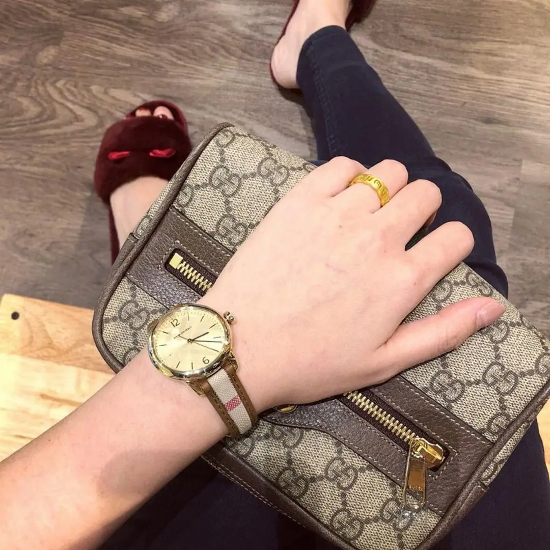 Ceas de mana Burberry Classic Round BU10114 (Brown/Gold) - 6