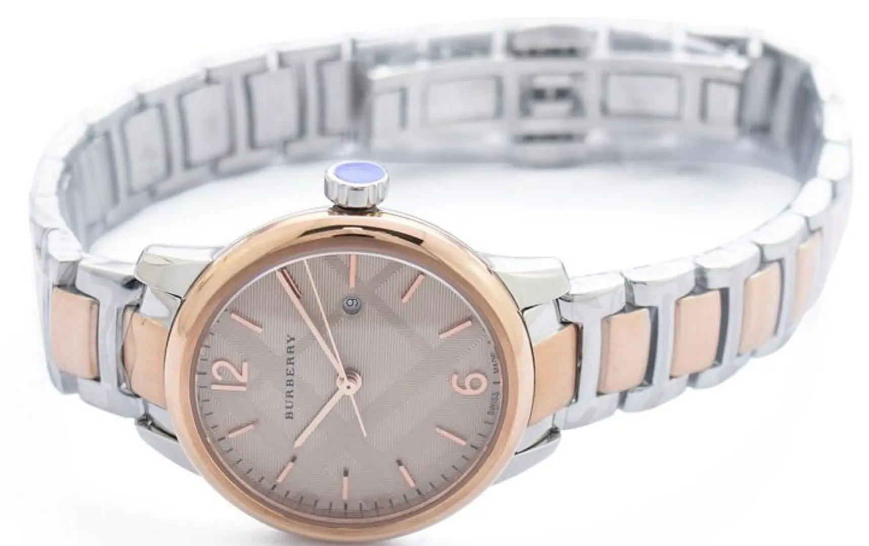 Ceas de mana Burberry Classic Round BU10117 (Silver/Rose Gold) - 3