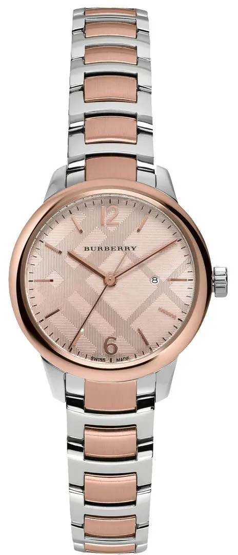 Ceas de mana Burberry Classic Round BU10117 (Silver/Rose Gold)