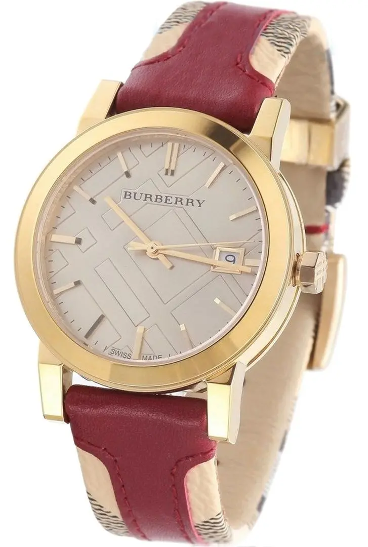 Ceas de mana Burberry The City BU9017 (Red/Gold)