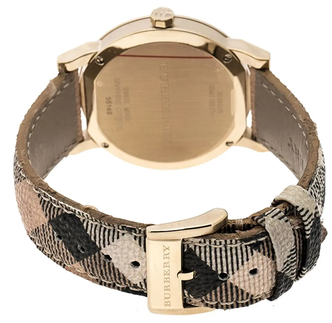Наручные часы Burberry The City BU9026 (Beige/Gold) - 4