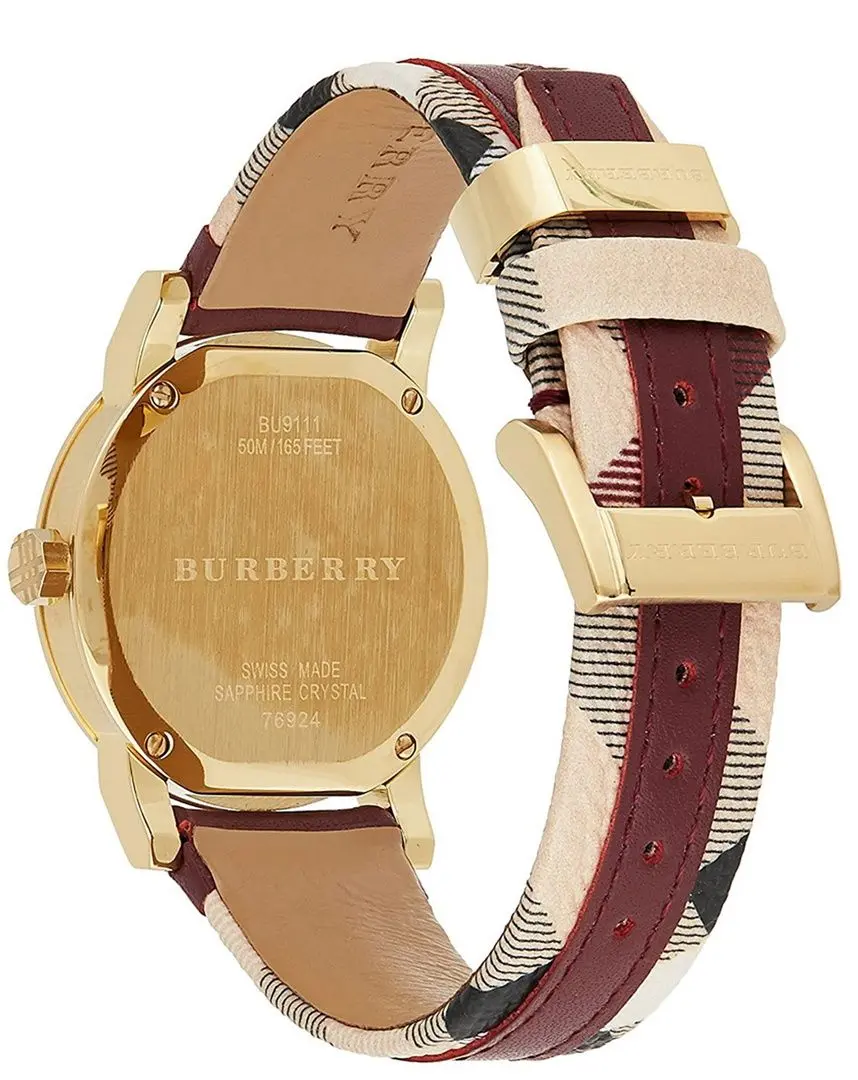 Ceas de mana Burberry The City BU9111 (Red/Gold) - 2