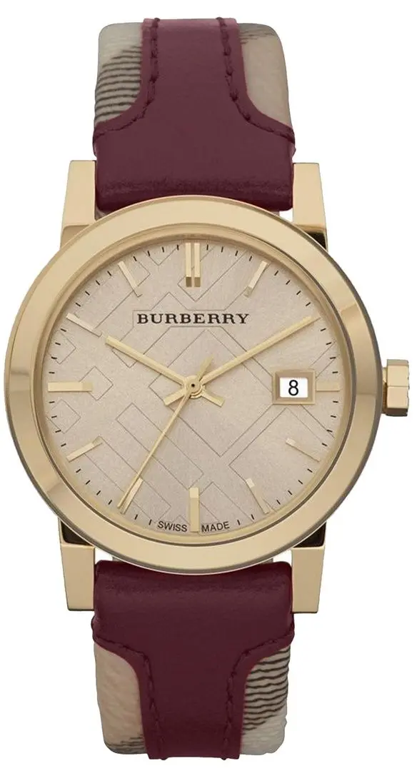 Ceas de mana Burberry The City BU9111 (Red/Gold)