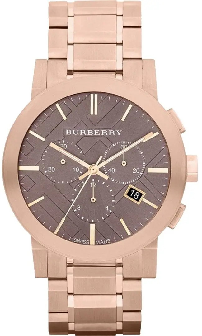Наручные часы Burberry The City Chronograph BU9353 (Rose Gold/Chocolate)