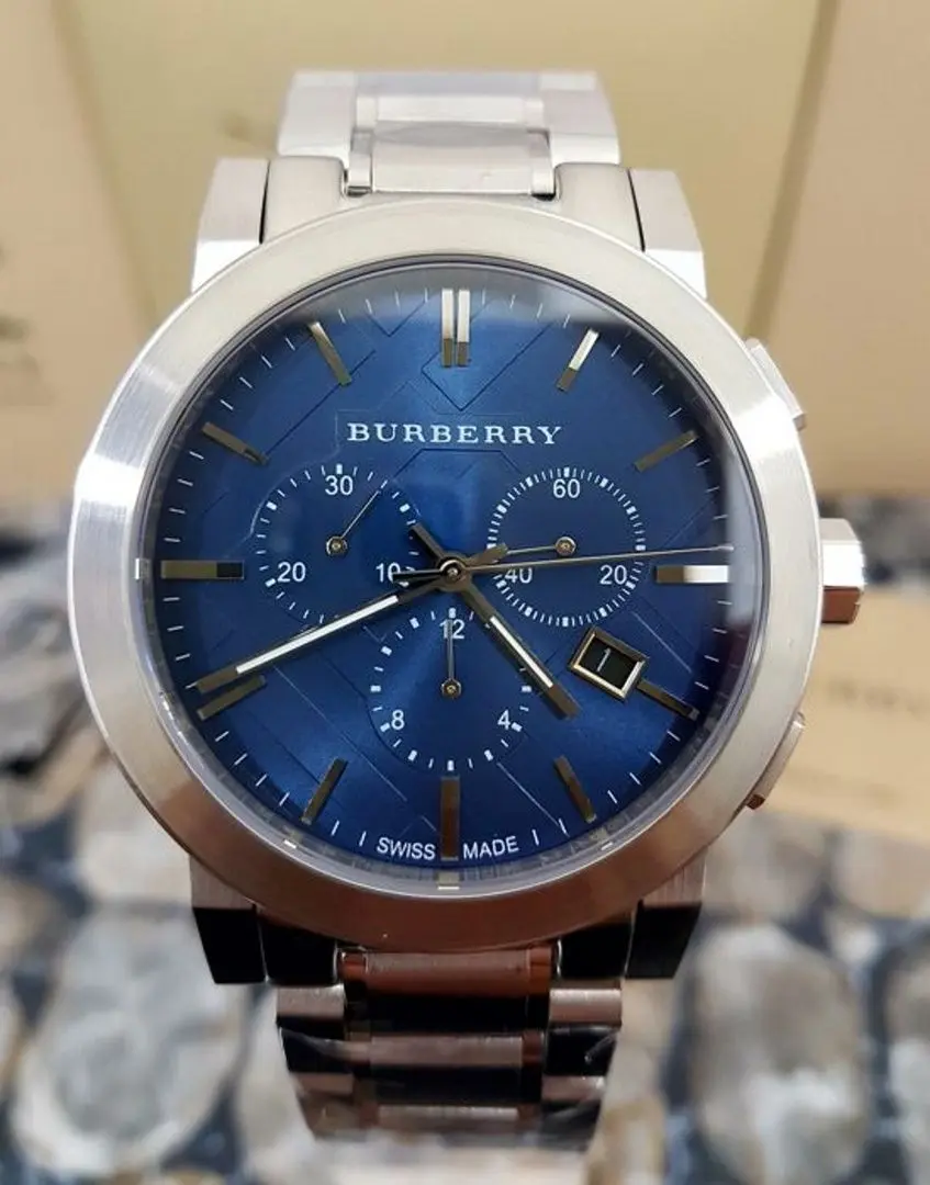 Наручные часы Burberry The City Chronograph BU9363 (Silver/Blue) - 5