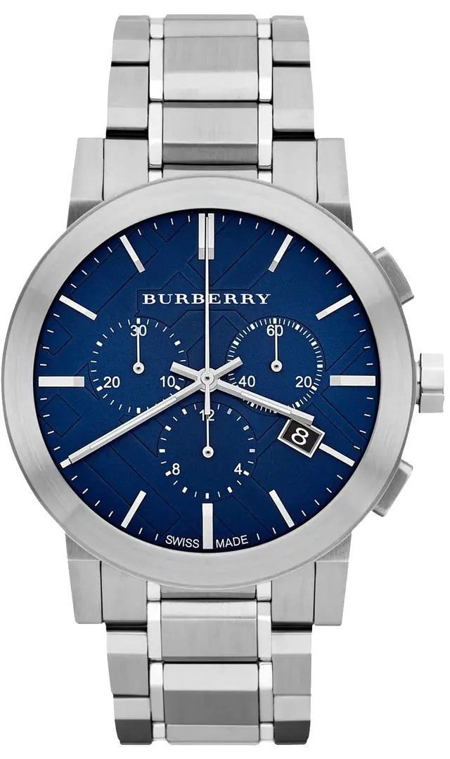 Наручные часы Burberry The City Chronograph BU9363 (Silver/Blue)