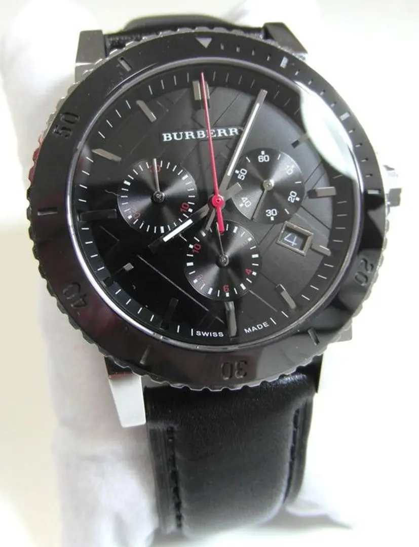 Наручные часы Burberry The City Chronograph BU9382 (Black/Silver) - 4