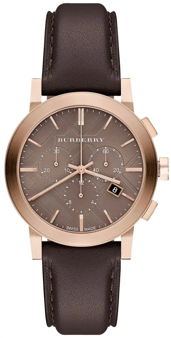 Наручные часы Burberry The City Chronograph BU9755 (Dark Brown/Rose Gold)