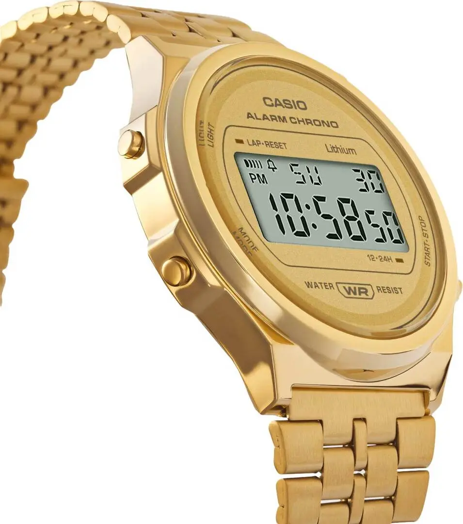 Ceas de mana Casio A-171WEG-9A (Gold)