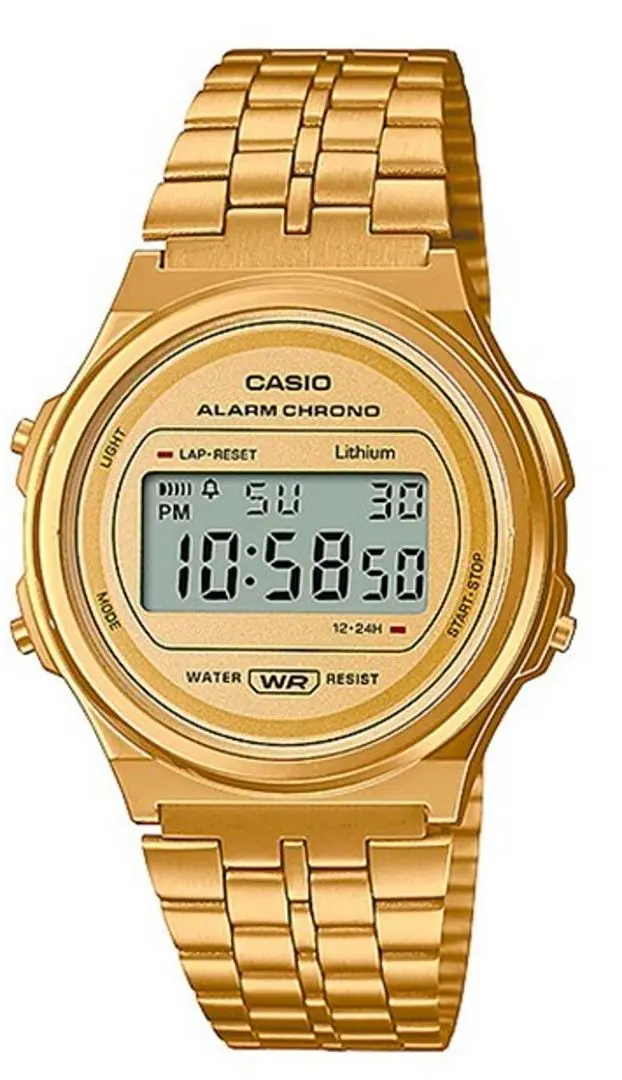 Ceas de mana Casio A-171WEG-9A (Gold)
