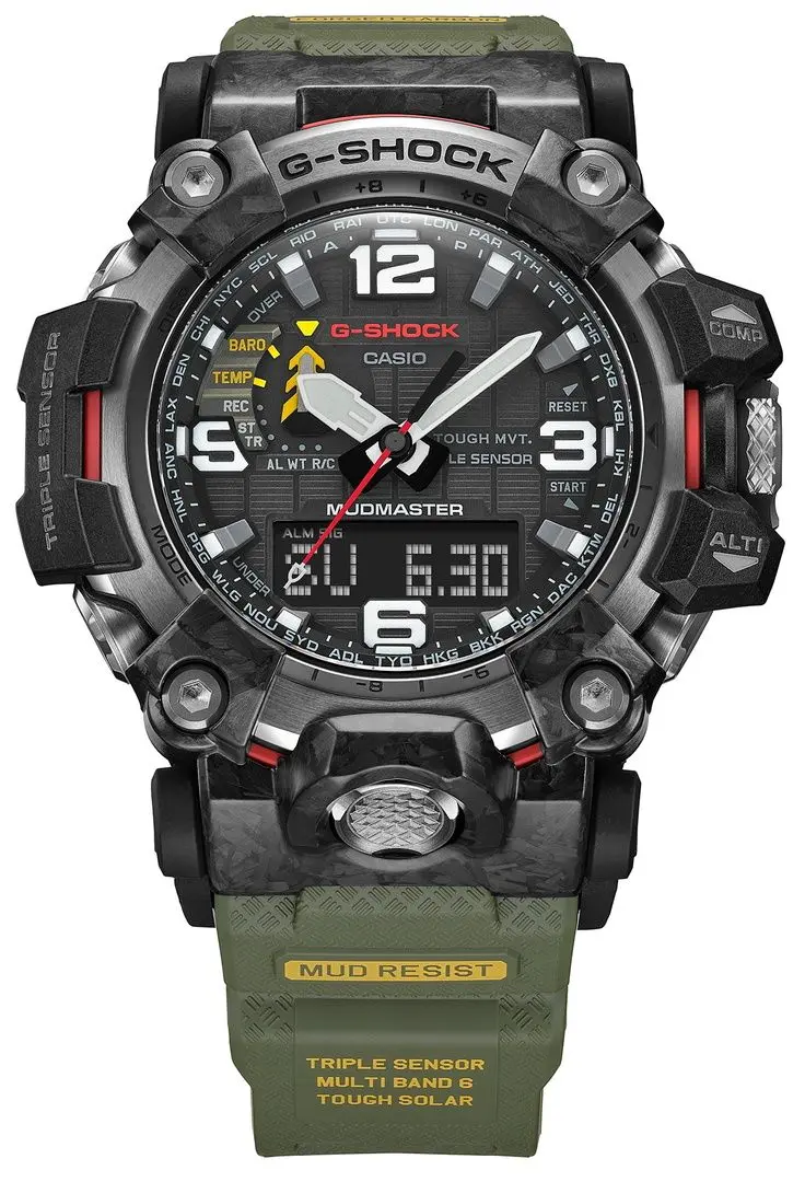 Наручные часы Casio G-Shock GWG-2000-1A3 (Black/Green)