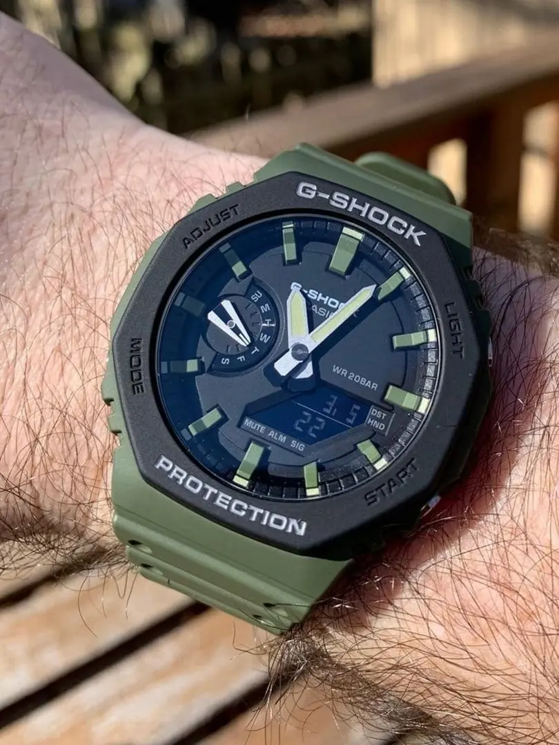 Ceas de mana Casio G-Shok GA-2110SU-3A (Green/Black) - 4