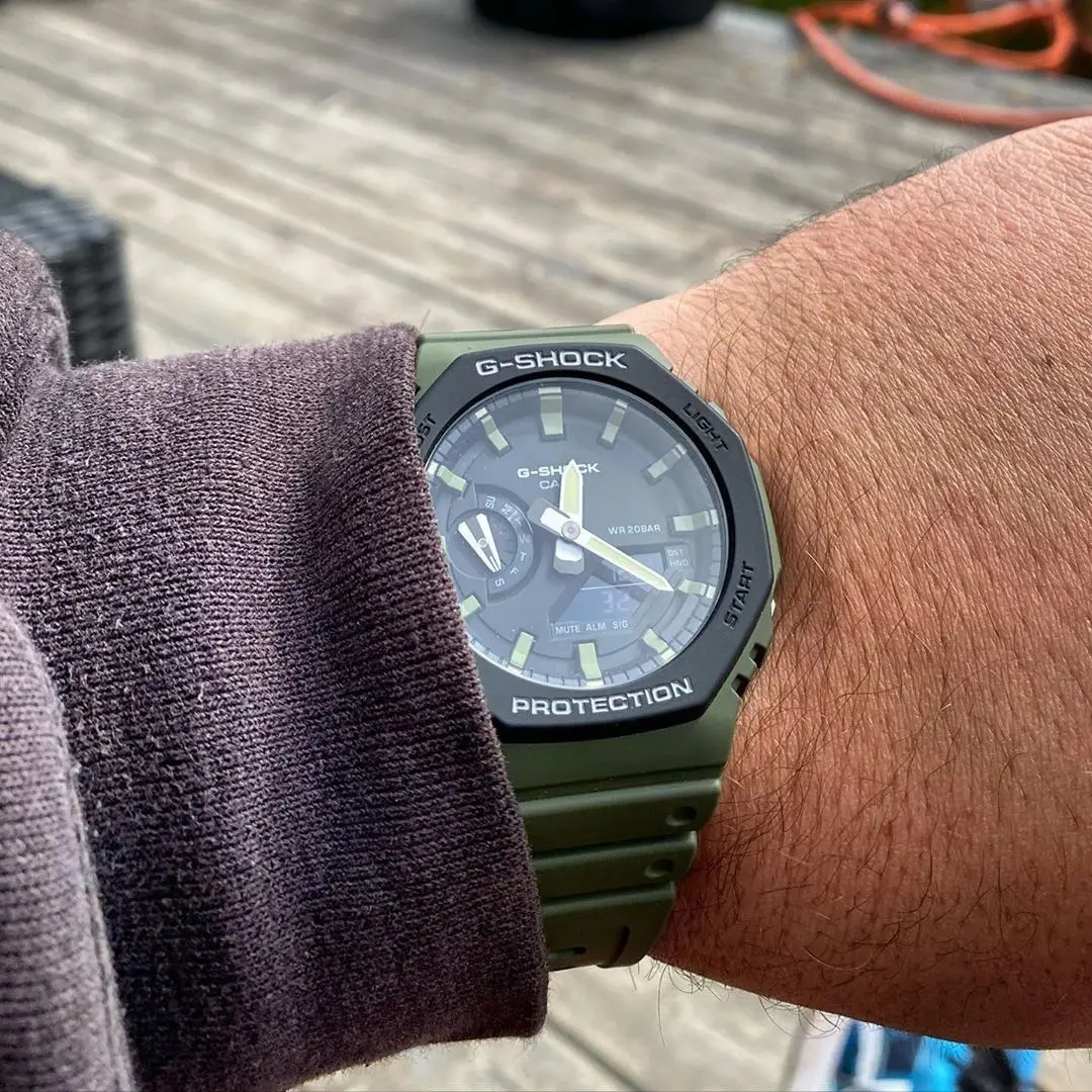 Ceas de mana Casio G-Shok GA-2110SU-3A (Green/Black) - 5
