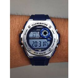 Наручные часы Casio Illuminator MWD-100H-2A (Silver/Blue) Thumb