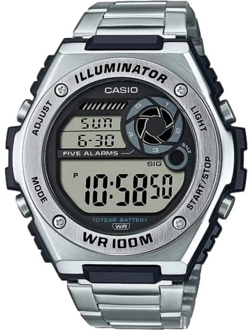 Наручные часы Casio Illuminator MWD-100HD-1A (Black/Silver)