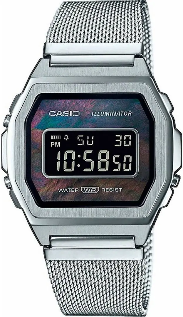 Наручные часы Casio Vintage A1000M-1B (Silver/Nacre/Black)