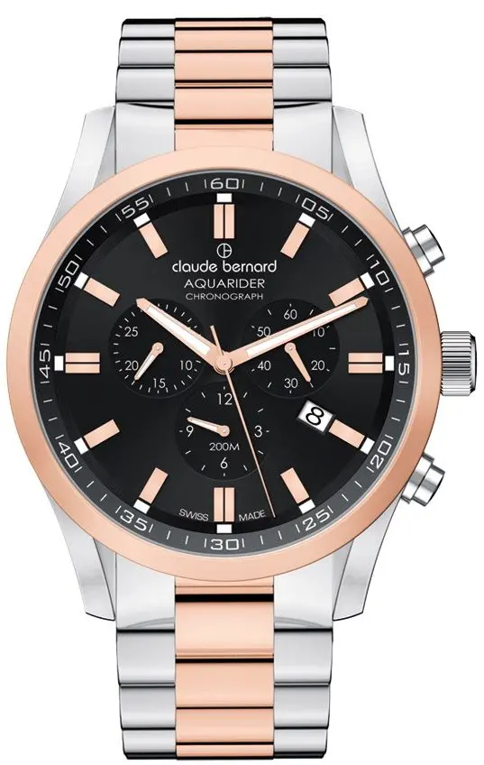 Наручные часы Claude Bernard Aquarider 10222 357RM 10222 357RM NIR (Pink/Silver/Black)