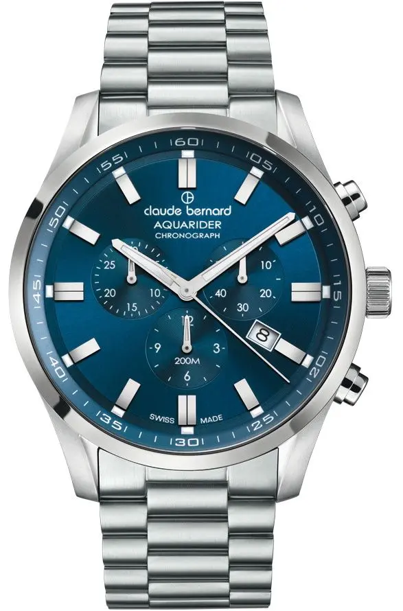 Наручные часы Claude Bernard Aquarider 10222 3M BUIN1 (Inox/Dark Blue)