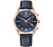 Ceas de mana Claude Bernard Classic 10246 37R BUIR (Rose Gold/Blue/Black)