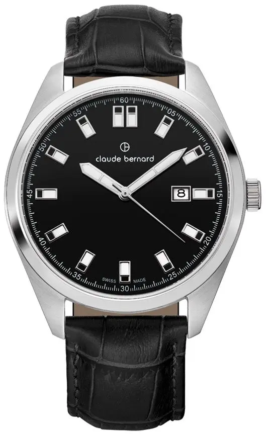 Ceas de mana Claude Bernard Classic 53019 3CN NIN (Inox/Black)