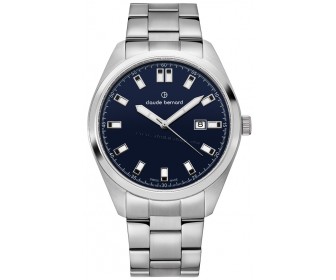 Наручные часы Claude Bernard Classic 53019 3M BUIDN (Inox/Blue)