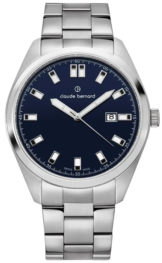 Ceas de mana Claude Bernard Classic 53019 3M BUIDN (Inox/Blue)