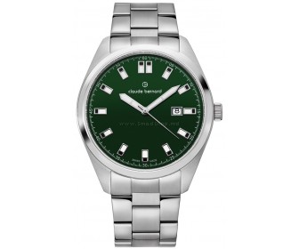 Наручные часы Claude Bernard Classic 53019 3M VIDN (Inox/Green)