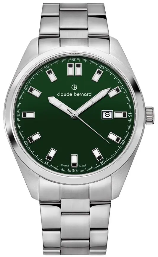 Наручные часы Claude Bernard Classic 53019 3M VIDN (Inox/Green)
