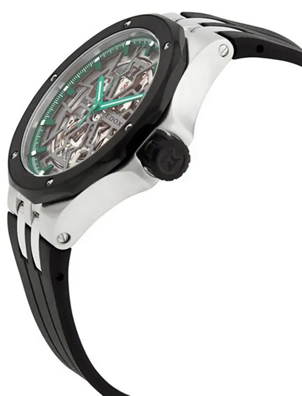 Ceas de mana Edox Delfin Mecano 85303 3NN VB (Green/Grey)