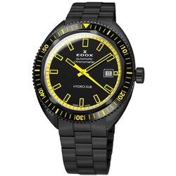 Ceas de mana Edox Hydro-Sub 80128-37NJM-NIJ (Black/Yellow)