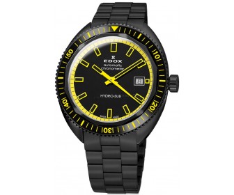 Ceas de mana Edox Hydro-Sub 80128-37NJM-NIJ (Black/Yellow)