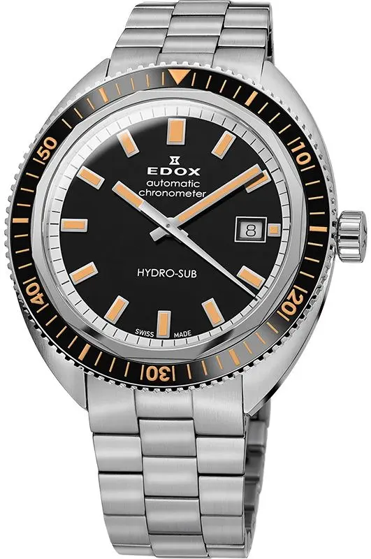 Наручные часы Edox Hydro-Sub 80128 3NBM NIB (Black/Silver)