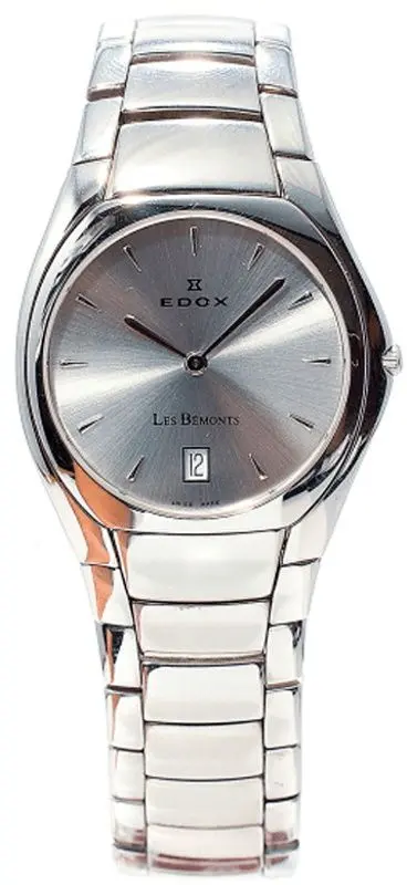 Ceas de mana Edox Les Bemonts Ultra Slim 27006 3B AIN (Inox)