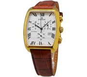 Ceas de mana Edox Les Combes 01922 37JP AR (Brown/Gold)