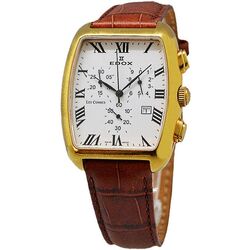 Ceas de mana Edox Les Combes 01922 37JP AR (Brown/Gold)
