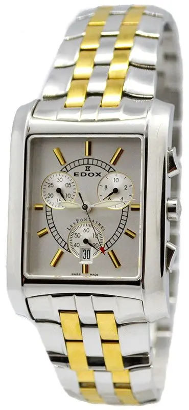 Ceas de mana Edox Les Fontaines 01916 357P ABN (Gold/Silver)