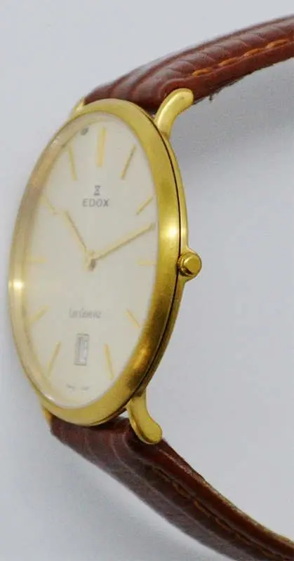 Наручные часы Edox Les Genevez 27016 37JB DI (Brown/Gold)