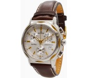 Ceas de mana Edox Les Pres 01324 357C AID2 (Brown/Silver/Yellow)