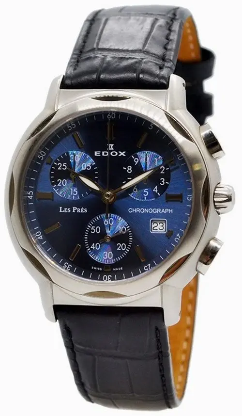 Ceas de mana Edox Les Pres 01324 3C BUIN2 (Black/Silver)