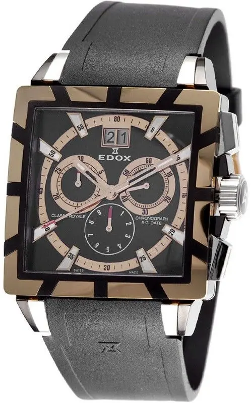 Ceas de mana Edox Royale Chronograph 10013 357RN NIR