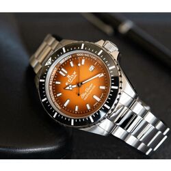 Наручные часы Edox SkyDiver Neptunian 80120 3NM ODN (Silver/Orange) Thumb