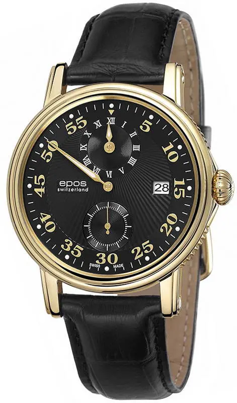 Ceas de mana Epos Emotion 3392 /G/B/S (Black/Gold)