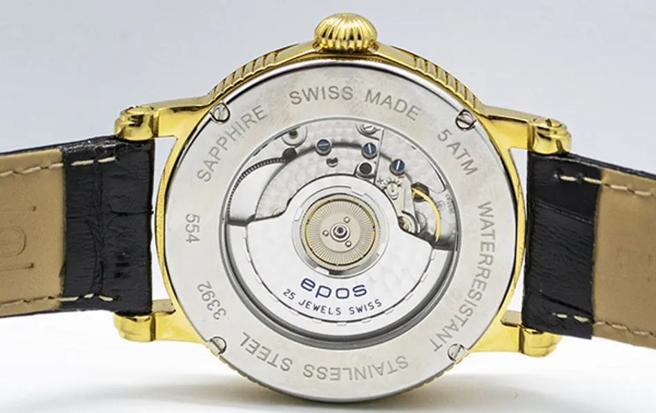 Наручные часы Epos Emotion 3392 /G/W/S (Black/Gold)