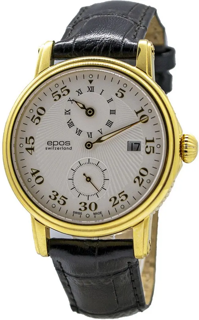 Наручные часы Epos Emotion 3392 /G/W/S (Black/Gold)