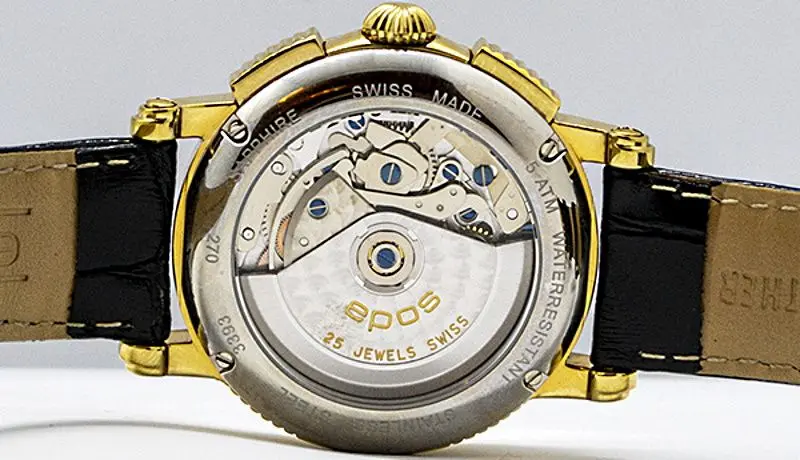 Ceas de mana Epos Emotion 3393 /G/W/S (Black/Gold)