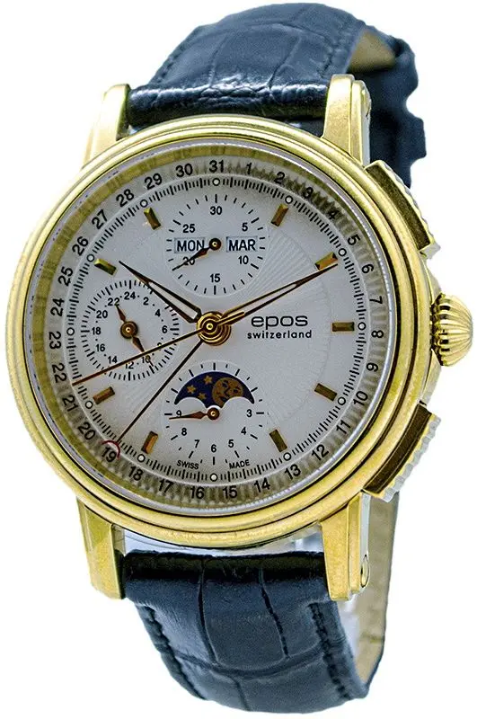 Ceas de mana Epos Emotion 3393 /G/W/S (Black/Gold)