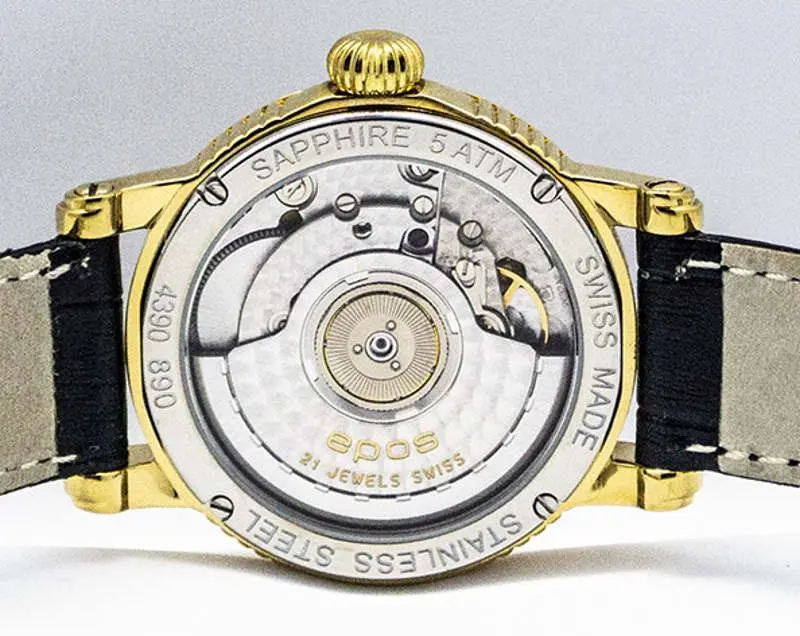 Ceas de mana Epos Ladies 4390 /G/B/S (Black/Gold)