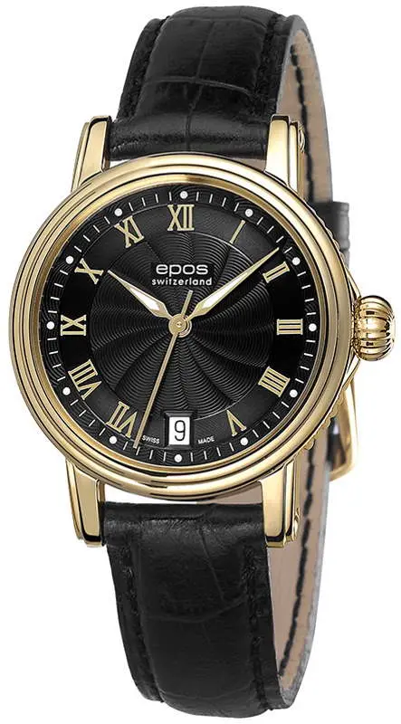 Ceas de mana Epos Ladies 4390 /G/B/S (Black/Gold)