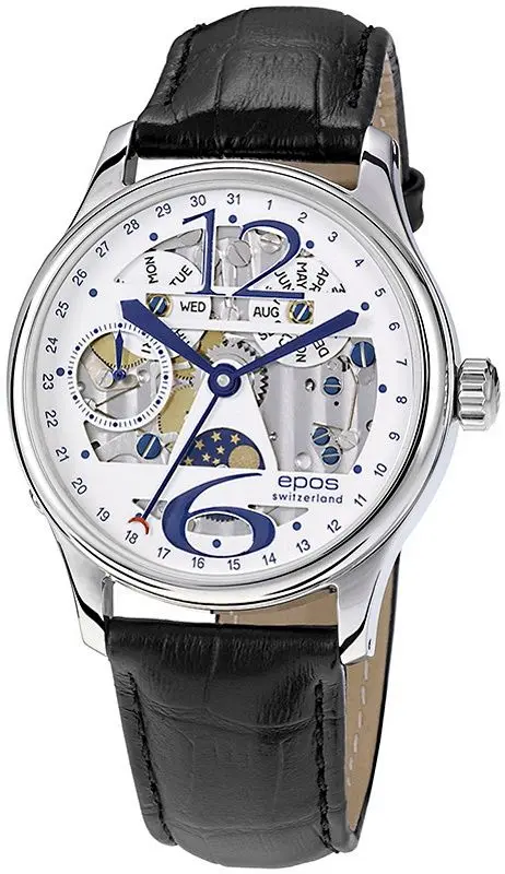 Ceas de mana Epos Passion 3368 /W/W/S (Black/Silver)